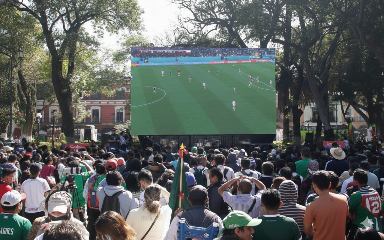 ¡Mundial en el Zócalo! Puebla instalará pantallas gigantes para vivir la Copa del Mundo 2026
