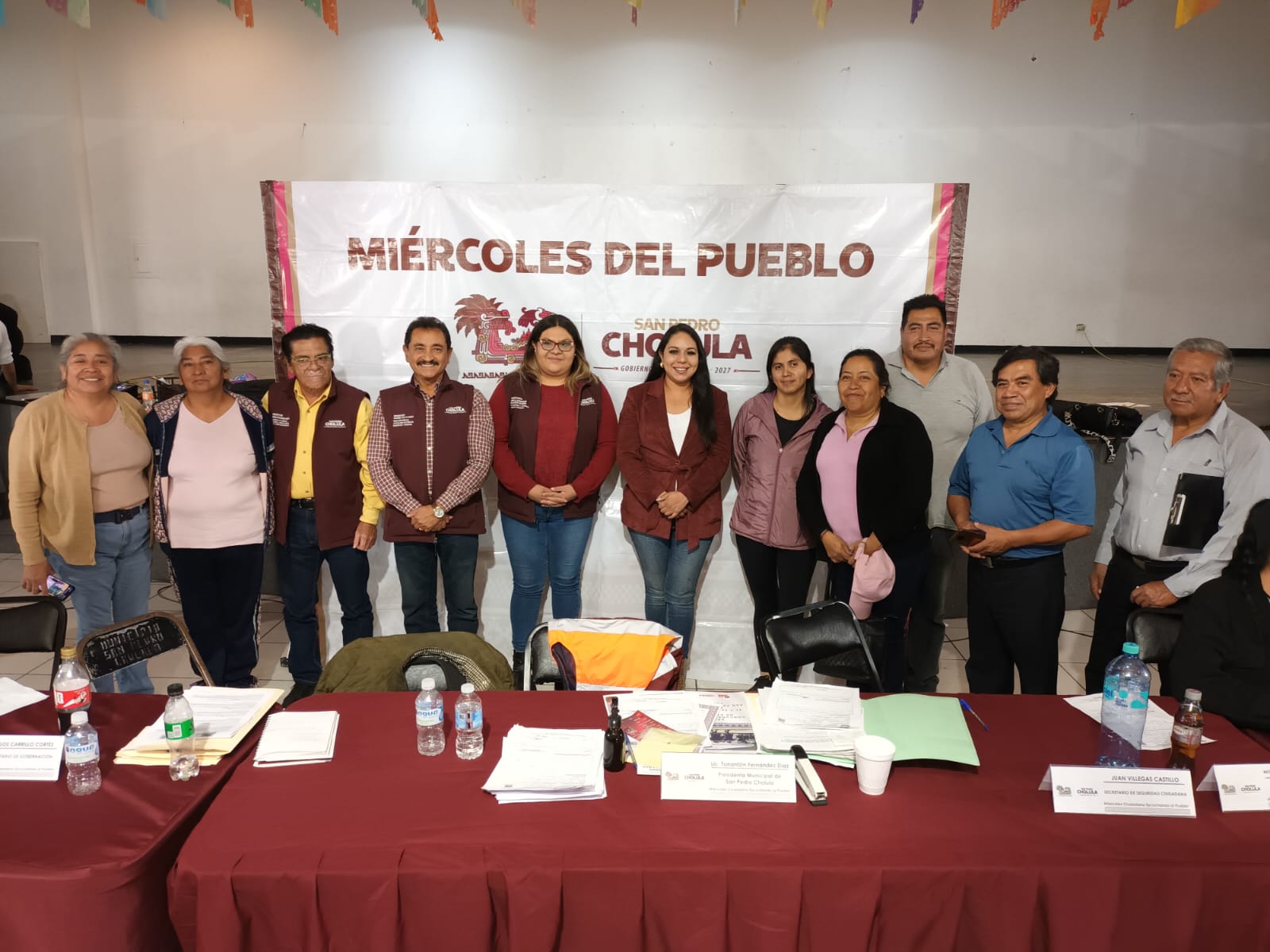 Miércoles del Pueblo en San Pedro Cholula: Tonantzin Fernández atiende solicitudes ciudadanas y DIF entrega apoyos a personas con discapacidad