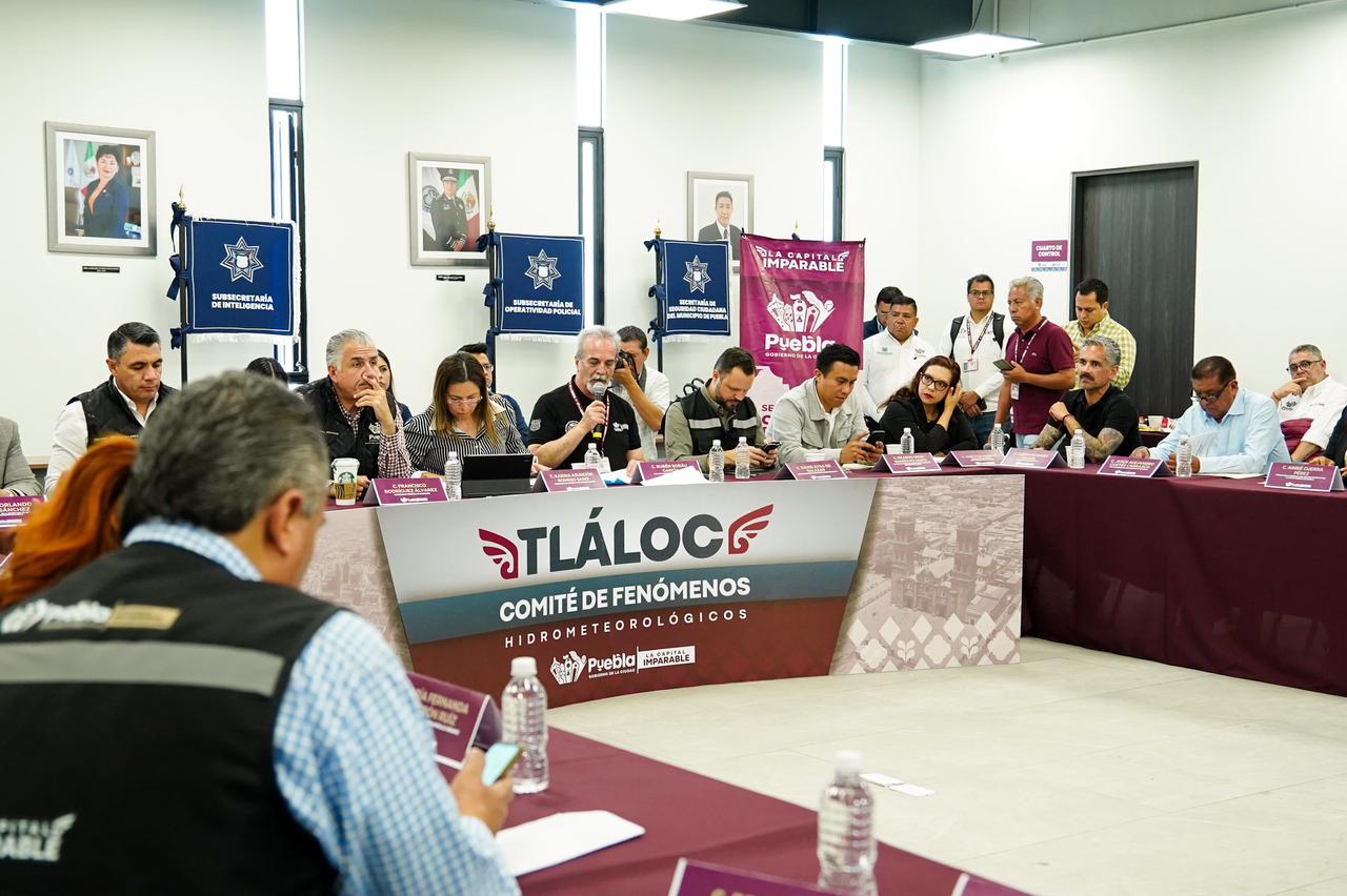Pepe Chedraui encabeza estrategia del Comité Tláloc para mitigar riesgos por lluvias en Puebla