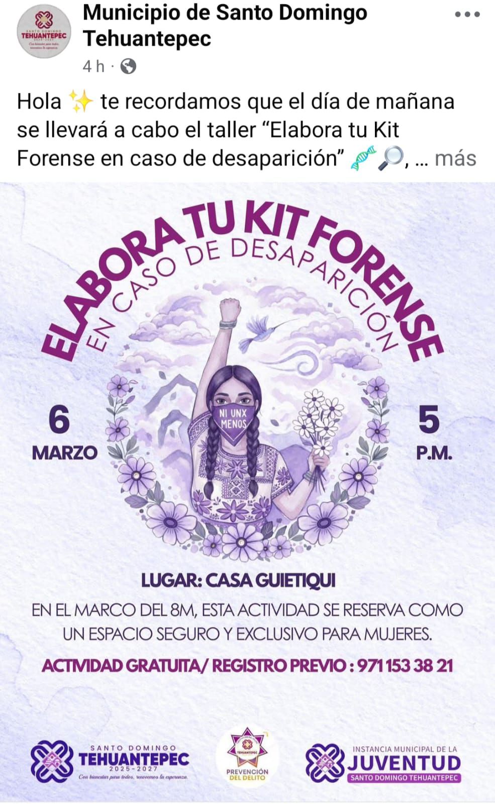 Entre el 'Kit Forense' y 'Correr por tu vida': El 8M de la insensibilidad oficial en municipios de Oaxaca