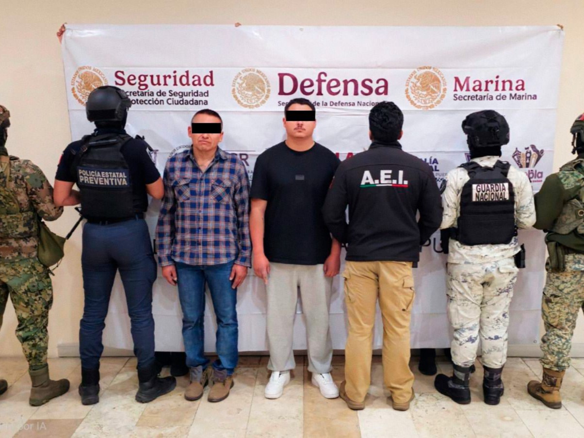 Detienen en Puebla a dos presuntos integrantes del CJNG