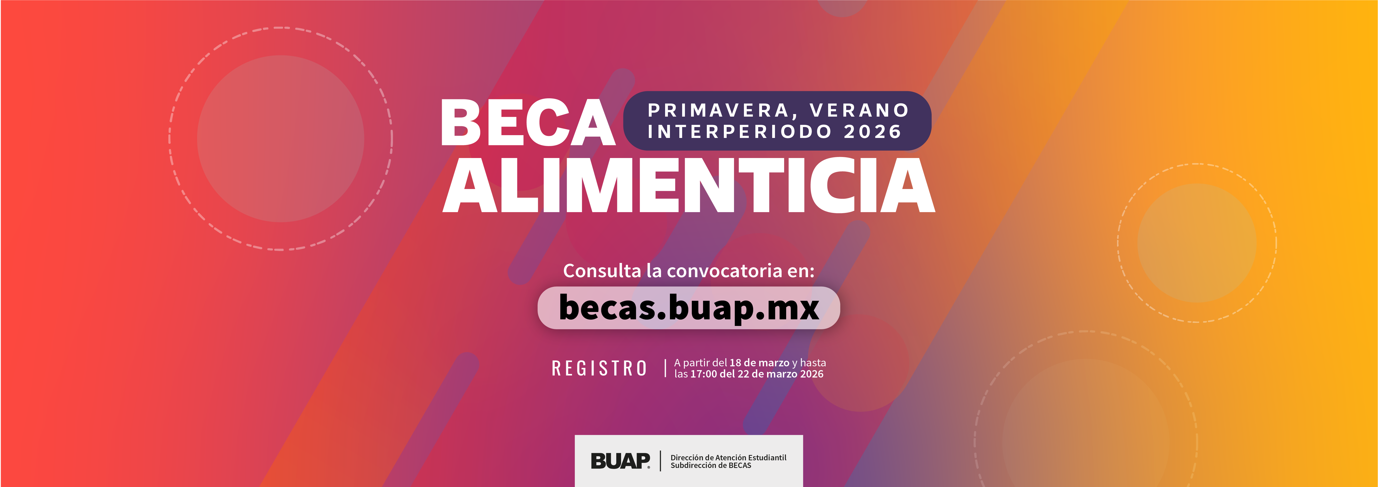 BUAP lanza Beca Alimenticia 2026: requisitos, fechas y cómo solicitarla