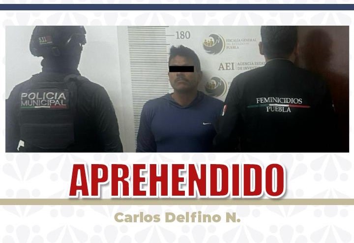 Fiscalía aprehendió Carlos Delfino N. por el feminicidio de su madre en Cuautlancingo