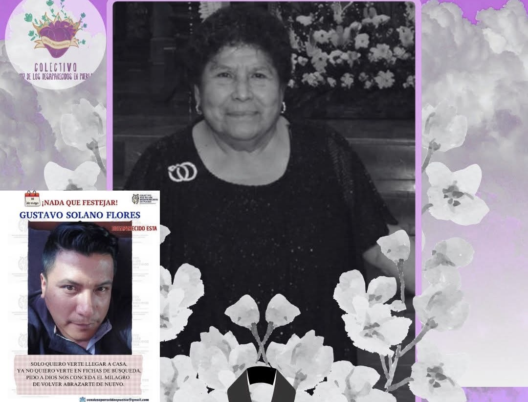 Fallece madre buscadora en Puebla sin encontrar a su hijo, desaparecido en Amozoc