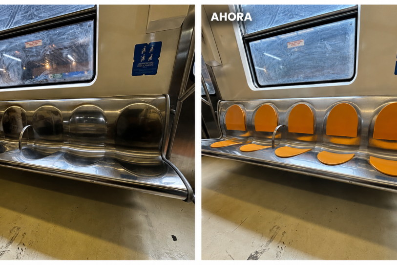 Metro CDMX instala nuevos asientos en trenes NM02 de la Línea 2 tras más de 20 años de operación