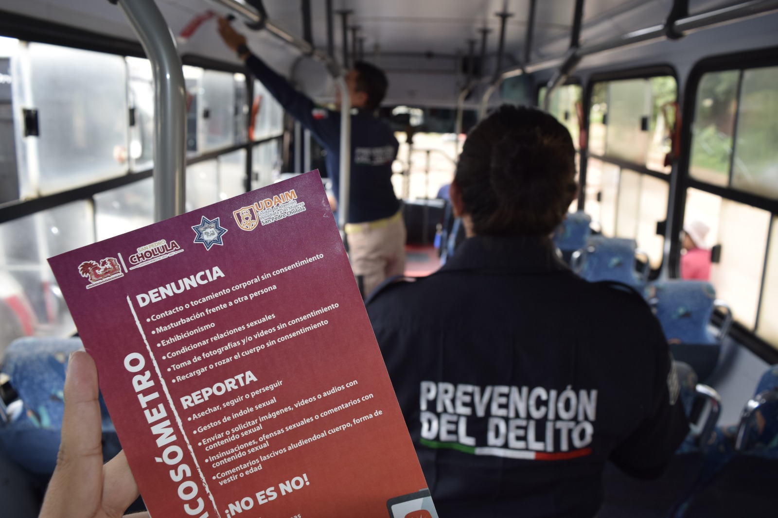 \"De camino sin miedo\": arranca en Cholula programa contra el acoso en el transporte público